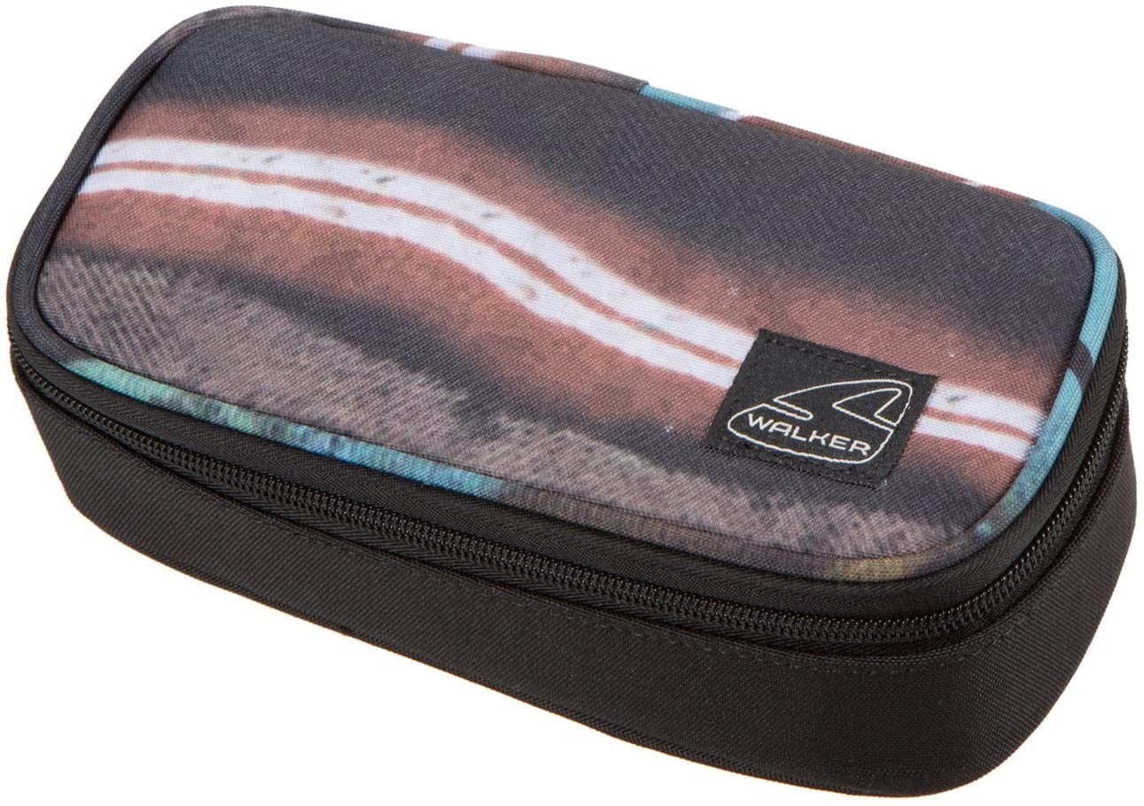 Penar oval extensibil, compartiment spatios, inchidere cu fermoar, 20 x 5 x 9.5 cm - imagine 5